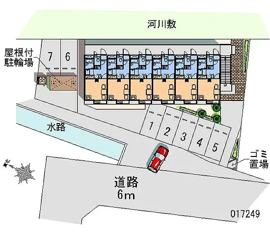 ★手数料０円★袋井市堀越１丁目　月極駐車場（LP）